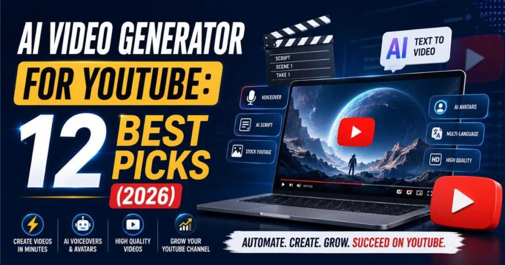 AI Video Generator for YouTube - 12 Best AI Picks in 2026