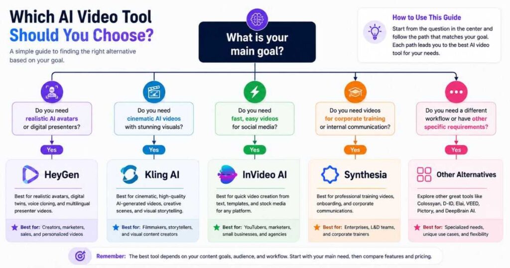 Best Synthesia alternative by use case for creators and businesses