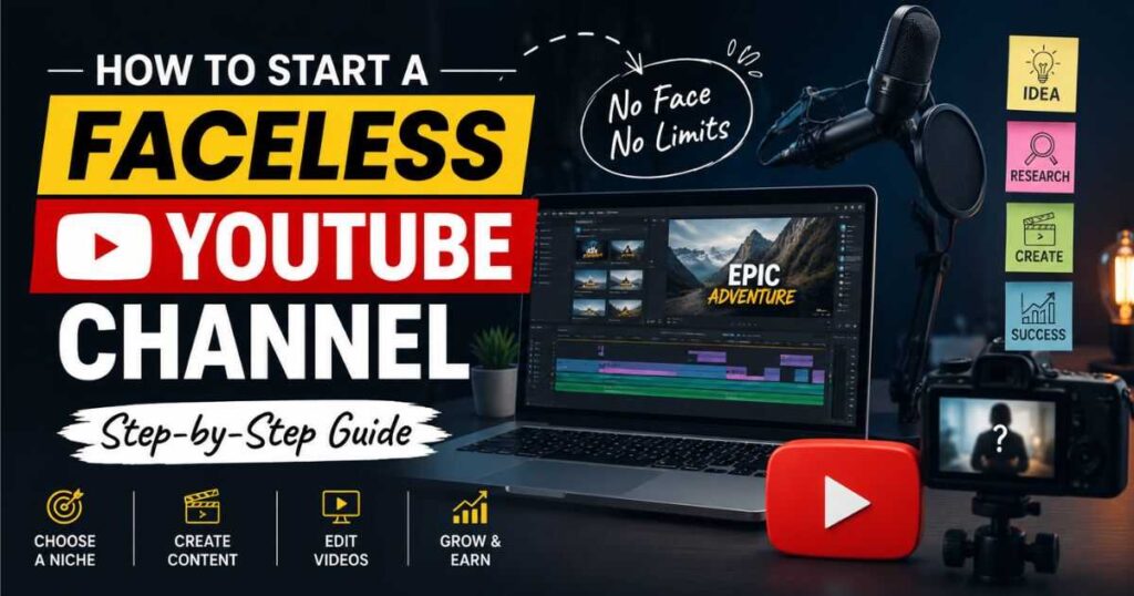How to Start a Faceless YouTube Channel step by step