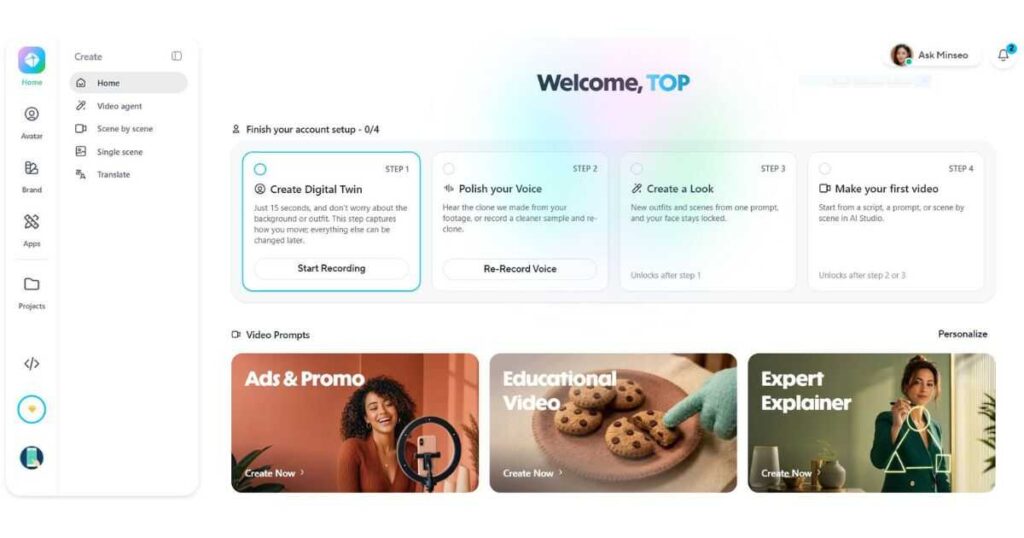 How to Use HeyGen sign-up page showing how to create a new HeyGen account before generating AI videos.