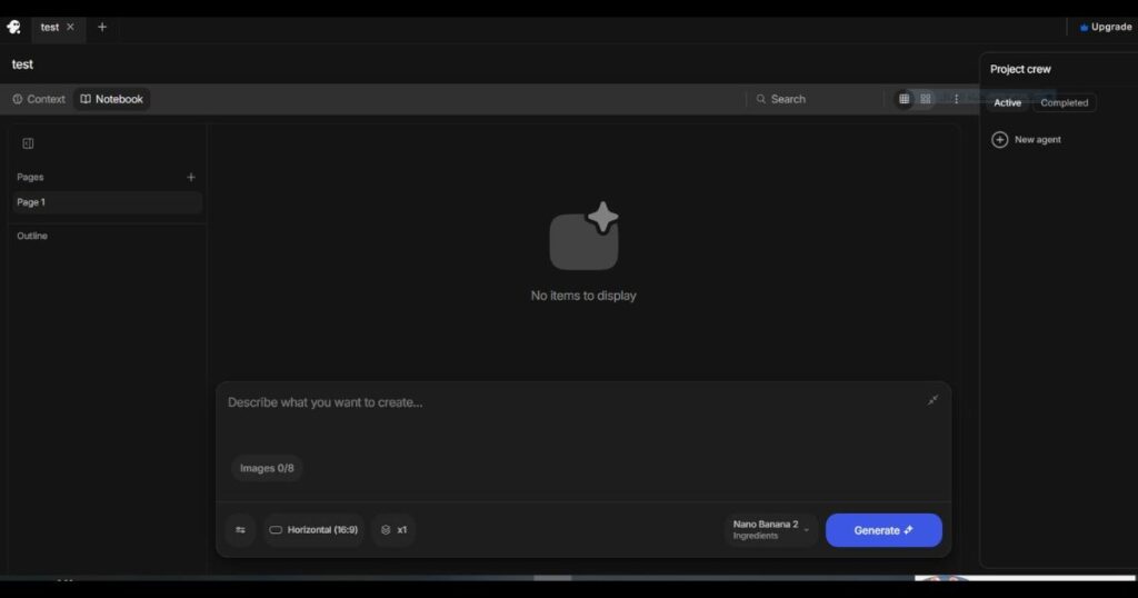 InVideo AI project creation screen for generating an AI video
