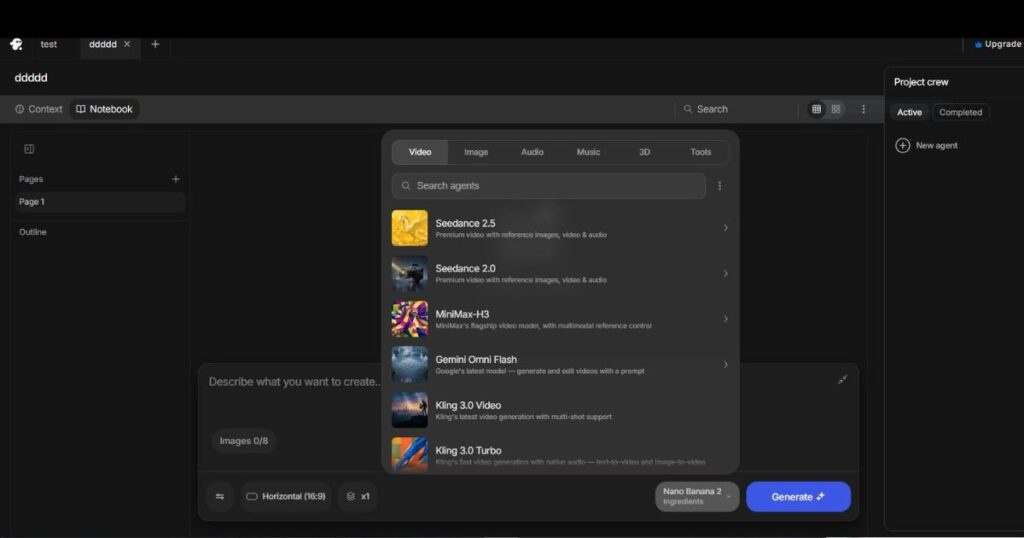 InVideo AI image and video generation tools for creating scenes