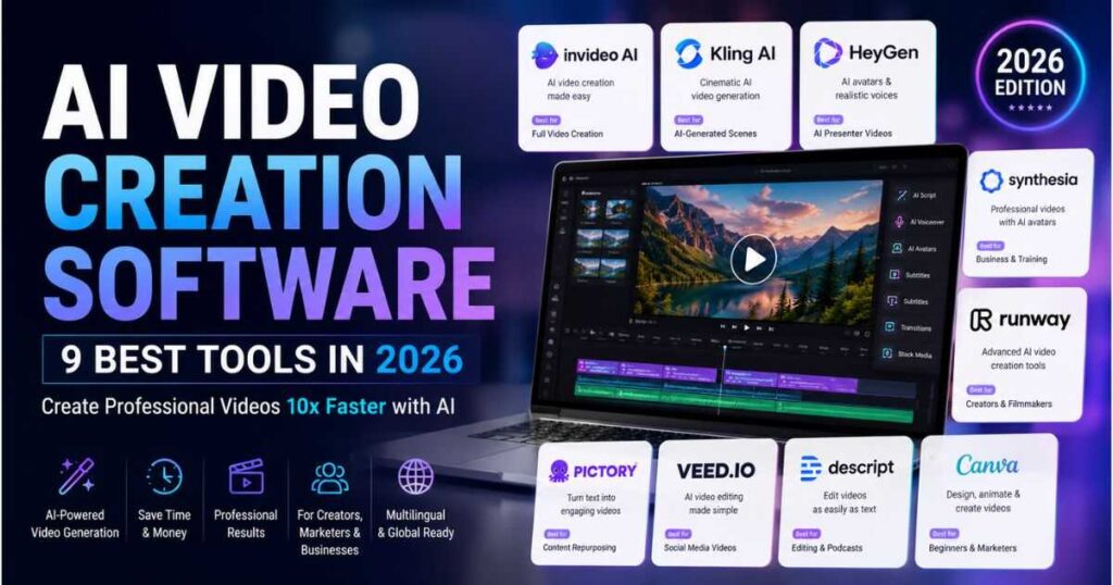 AI video creation software – 9 best tools in 2026