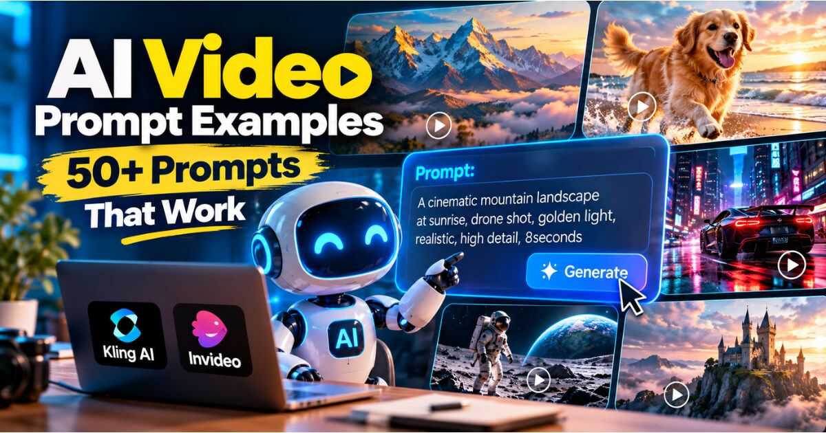 AI Video Prompt Examples for cinematic AI video generation