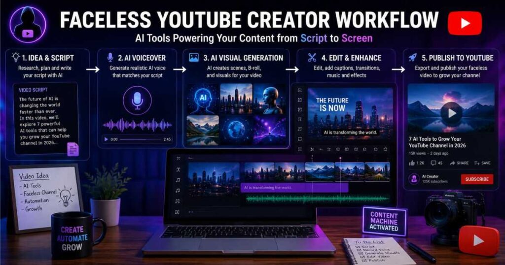 Best AI tools for faceless YouTube channels in 2026