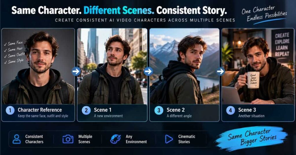 How to create consistent characters across AI video scenes