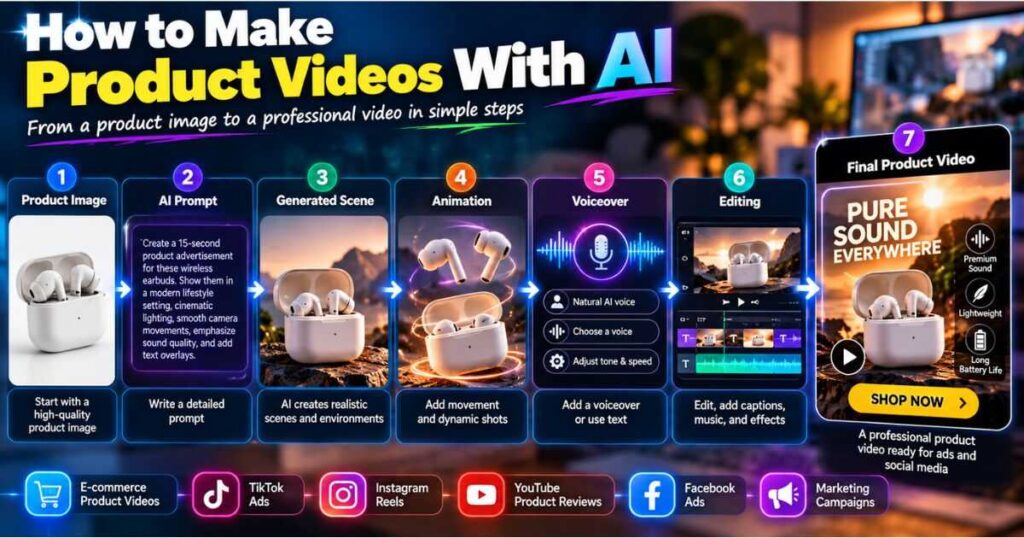 How to make product videos with AI from images to ads