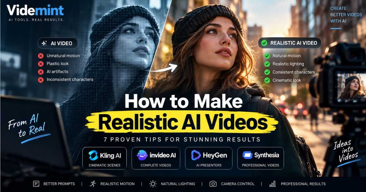 How to Make Realistic AI Videos with natural motion and realistic lighting