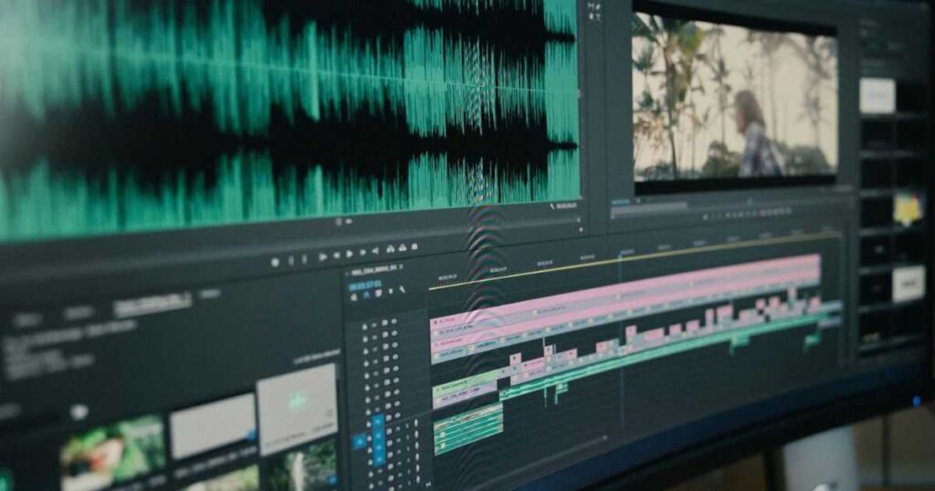 Video Editing for Beginners workflow showing a video editing timeline